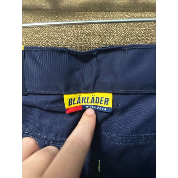 NWT BLÅKLÄDER Men's 1609: X1600 Highvis Trouser Size 40x30 Navy Yellow - Picture 3 of 7